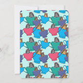 Zucker Glider in Teekuchen Maßgeschneiderte Geburt Einladung (Rückseite)