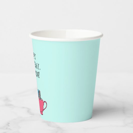 Zucker Glider in Teekuchen Maßgeschneiderte Geburt Pappbecher (Links)