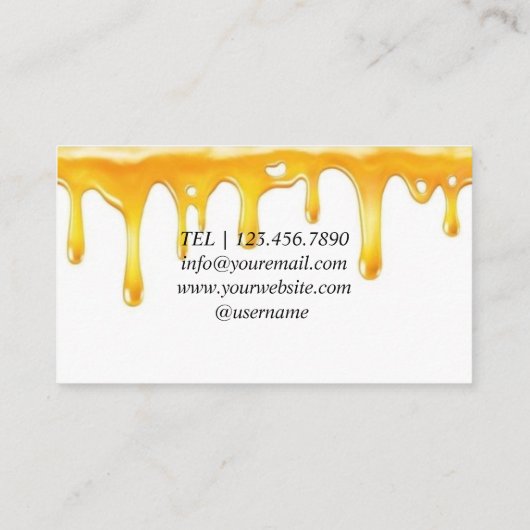 Zucker-Haarentfernung Visitenkarte (Rückseite)