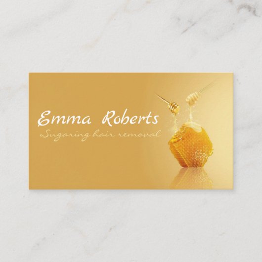 Zucker-Haarentfernung Visitenkarte (Vorderseite)