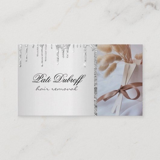 Zucker Haarentfernung Zucker Schönheitssalon Welln Visitenkarte (Vorderseite)