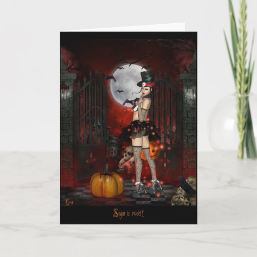 Zucker ist süß karte (Vorderseite)