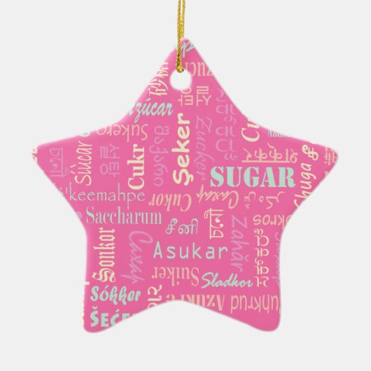 Zucker Keramik Ornament (Vorne)