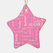 Zucker Keramik Ornament (Links)