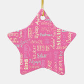 Zucker Keramik Ornament (Hinten)