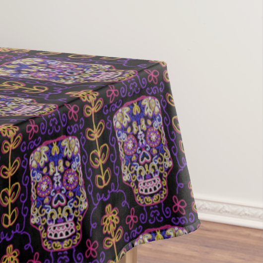 Zucker-Kunst-Totenkopf-Muster Tischdecke (Beispiel)