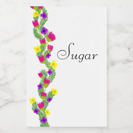 Zucker Lebensmitteletikett (Einzelnes Label)