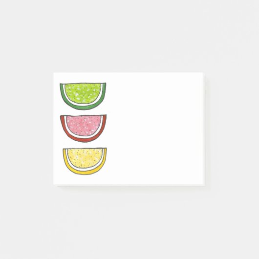 Zucker Obst Slice Candy Lemon Limone Scheiben Post Post-it Klebezettel (Vorderseite)