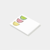 Zucker Obst Slice Candy Lemon Limone Scheiben Post Post-it Klebezettel (angewinkelt)