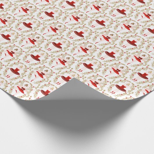 Zucker-Pflaume Fairy Nutcracker Weihnachten Geschenkpapier (Ecke)