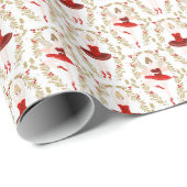 Zucker-Pflaume Fairy Nutcracker Weihnachten Geschenkpapier (Rolleneckpunkt)