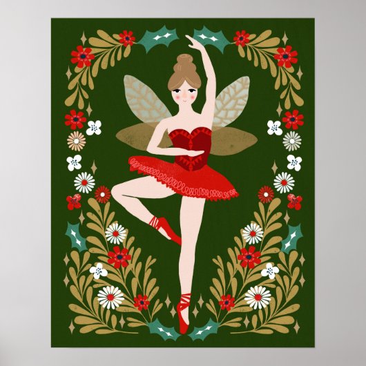 Zucker-Pflaume-Fairy - Nutcracker Weihnachten Poster (Vorne)