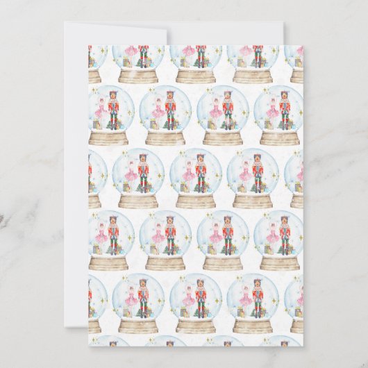 Zucker-Pflaume Fairy und Nutcracker Magischer Gebu Einladung (Rückseite)