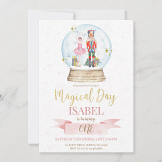 Zucker-Pflaume Fairy und Nutcracker Magischer Gebu Einladung