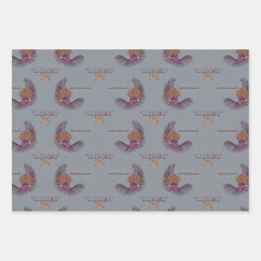 Zucker-Pflaume - Mele-Set, Weihnachtsfest im HI-St Geschenkpapier Set (Vorderseite)