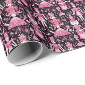 Zucker-Pflaume-Mühle, verzauberte Nutcracker-Balle Geschenkpapier (Rolleneckpunkt)