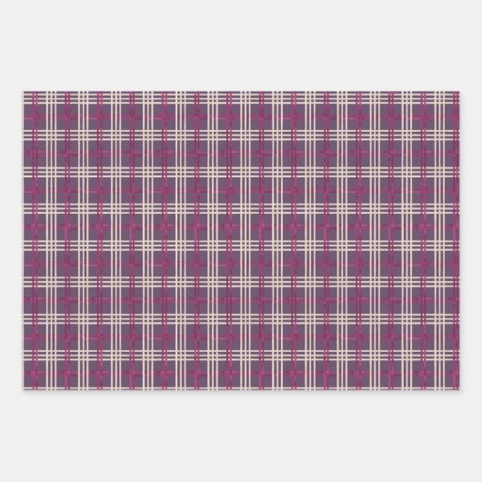 Zucker-Pflaume - Set Pflaume & Bows, Weihnachtsges Geschenkpapier Set (Vorderseite)