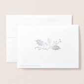 Zucker-Pflaumenzucht und Weihnachten Folienkarte (Rückseite mit Umschlag)