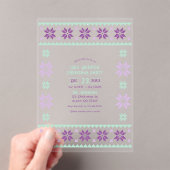 Zucker Plum Frost Ugly Sweater Weihnachtsgebäck Pa Acryleinladungen (Insitu (Handheld))