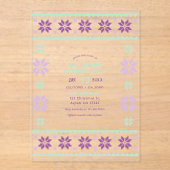 Zucker Plum Frost Ugly Sweater Weihnachtsgebäck Pa Acryleinladungen (Vorderseite)