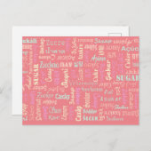 Zucker Postkarte (Vorne/Hinten)