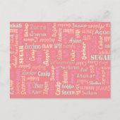 Zucker Postkarte (Vorderseite)