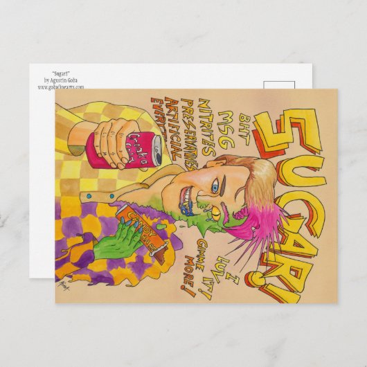 Zucker! Postkarte (Vorne/Hinten)