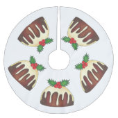 Zucker Pudding Weihnachtsfest Dessert Polyester Weihnachtsbaumdecke (Vorderseite)