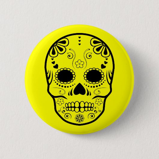 Zucker-Schädel: 1 Button (Vorderseite)
