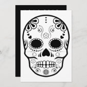 Zucker-Schädel: 1 Einladung (Vorne/Hinten)