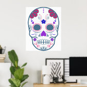 Zucker-Schädel: 1 Poster (Heimbüro)