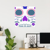 Zucker-Schädel: 1 Poster (Heimbüro)