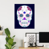 Zucker-Schädel: 1 Poster (Heimbüro)