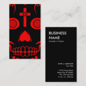 Zucker-Schädel: 2 Visitenkarte (Vorne/Hinten)