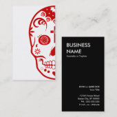 Zucker-Schädel: 2 Visitenkarte (Vorne/Hinten)