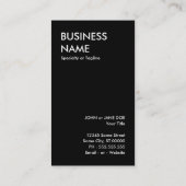 Zucker-Schädel: 2 Visitenkarte (Rückseite)