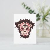 Zucker-Schädel-Affe Postkarte (Stehend Vorderseite)