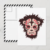 Zucker-Schädel-Affe Postkarte (Vorne/Hinten)
