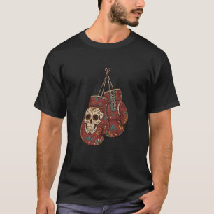 Zucker-Schädel-Boxhandschuhe Mexikanisch Latino Mu T-Shirt