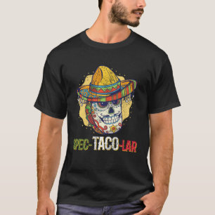 Zucker-Schädel-Cinco-De-Mayo-Taco mit mexikanische T-Shirt