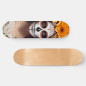 Zucker-Schädel-Dame Skateboard (Horizontal)