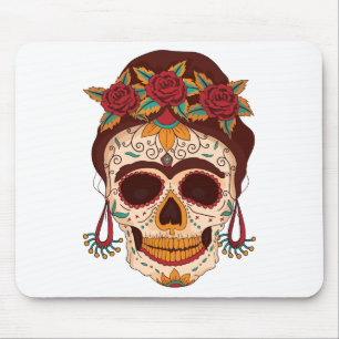 Zucker-Schädel-Frau Mousepad