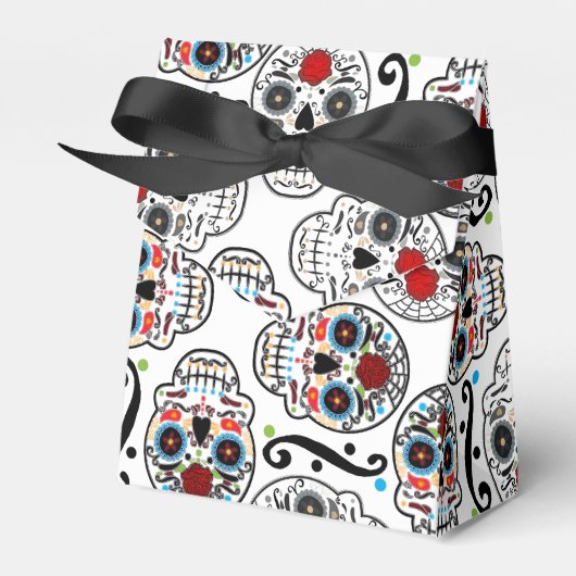 Zucker Schädel Geburtstag Party Gefälligkeitsbox * Geschenkschachtel (Vorderseite)