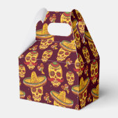 Zucker-Schädel-Gefälligkeitsbox Geschenkschachtel (Rückseite)