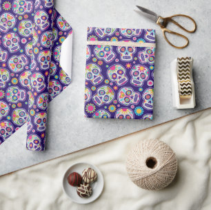 Zucker-Schädel-Geschenkpapier Geschenkpapier