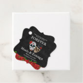 Zucker-Schädel-Hochzeit Geschenkanhänger (Beispiel)