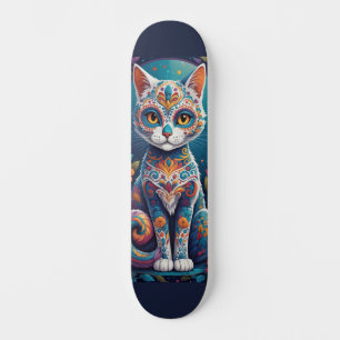 Zucker-Schädel-Kätzchen Skateboard