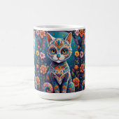 Zucker-Schädel-Kitty Kaffeetasse (Mittel)