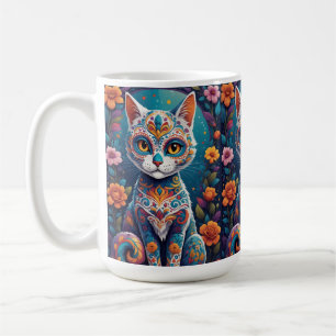 Zucker-Schädel-Kitty Kaffeetasse