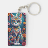 Zucker-Schädel-Kitty Schlüsselanhänger (Rückseite)